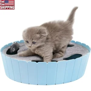 Interactive Cat Toy Running Mouse Automatic Teaser Indoor Play Hide Seek Engaging Exercise Cats Automatic Motion Pet Toy