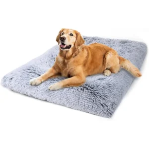 Dog Bed, Extra Large, Plush Soft Pet Beds for XL Dogs, Crate Pad, Washable, 41L x 27W x 2H Inches, 100 lbs Capacity