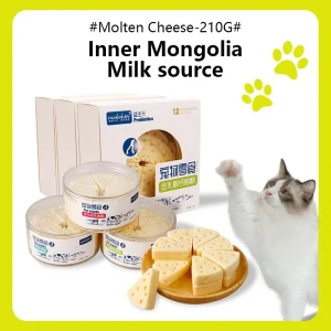 Cat Snacks Molten Cheese Freeze-dried Cheese Pet Snacks Calcium Supplement Milk Tablets Probiotics Promote Intestinal Digestion