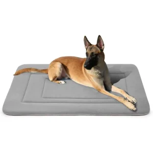 Dog Bed Soft Dog Crate Bed Pad Mat, 42 in Non Slip Bottom Washable Dog Beds for Large Dogs, Pet Bed Mattress Kennel Pad
